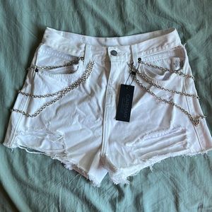LF Carmar Alice Cutout Shorts w/ Chains